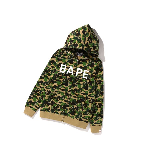 Army Green Women's A BATHING APE Abc Camo Bape Full Zip Hoodie | ZYP024861