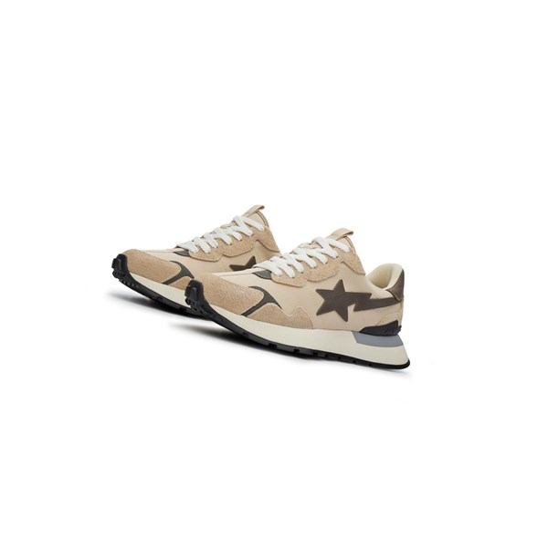 Beige Men's A BATHING APE Road Sta Express #1 M2 Low Sneakers | NQA074186