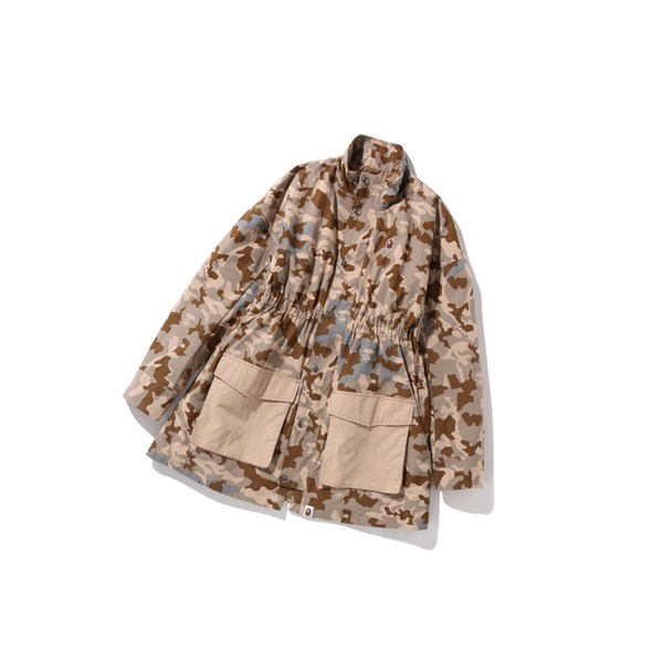 Beige Women's A BATHING APE Sand Camo A Bathing Ape M65 Thin Jackets | ADU908746