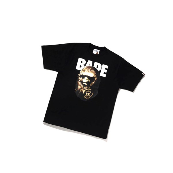 Black Men's A BATHING APE Ape Head Tee Short Sleeve T Shirts | CSZ750216