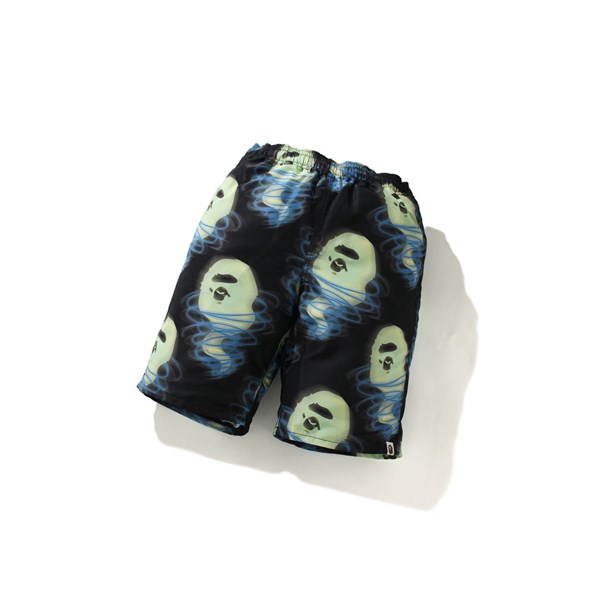 Black Men's A BATHING APE Bape Storm Stretched Shorts | NTX021389