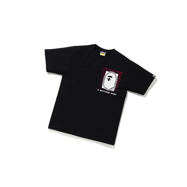 Black Men's A BATHING APE Bape Time To Sleep Tee Short Sleeve T Shirts | CYW196528