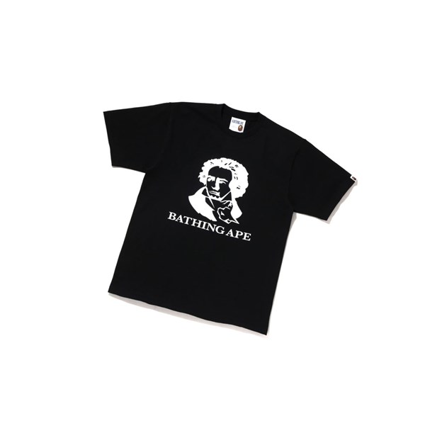 Black Men's A BATHING APE Bathing Ape Tee Short Sleeve T Shirts | KYS192865