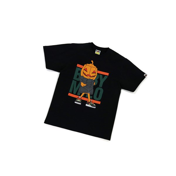 Black Men's A BATHING APE Halloween Baby Milo Tee Short Sleeve T Shirts | PSQ062714