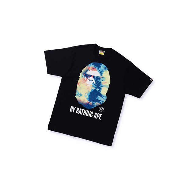 Black Men's A BATHING APE Tie Dye By Bathing Ape Tee Short Sleeve T Shirts | FIE319580