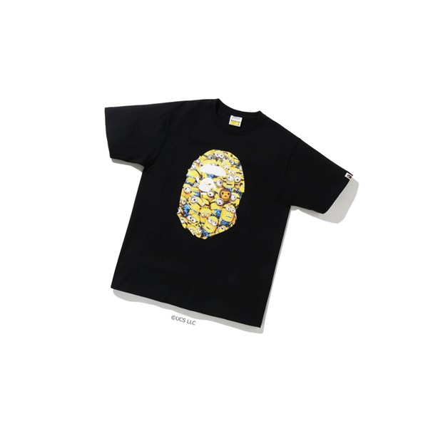 Black Men's A BATHING APE X Minions Tee09 Short Sleeve T Shirts | HCY405231