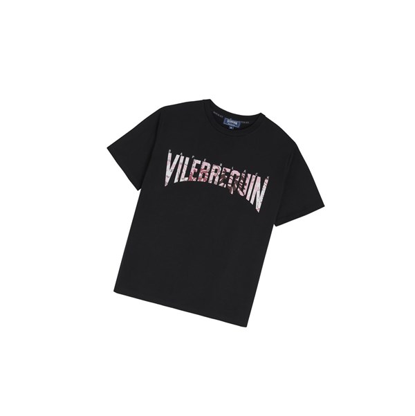 Black Men's A BATHING APE X Vilebrequin Tape Tee Short Sleeve T Shirts | FUH827534