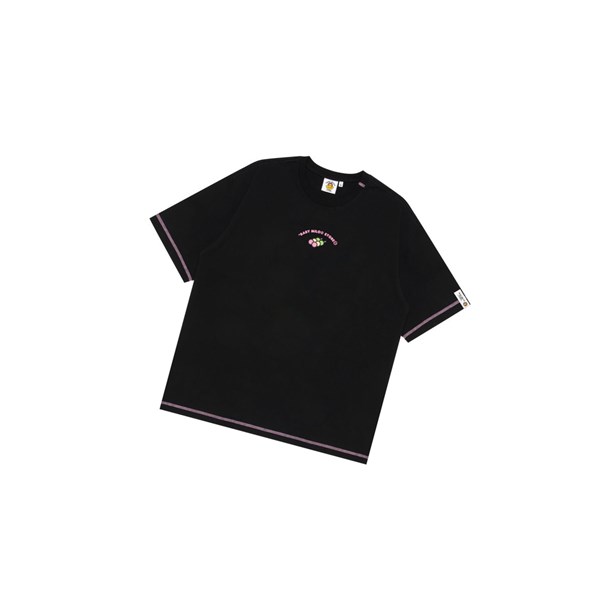 Black Women's A BATHING APE Baby Milo Boxy Fit Tee Short Sleeve T Shirts | BEC521483