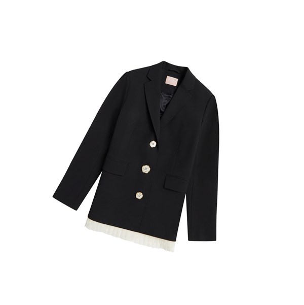 Black Women's A BATHING APE Buttoned Blazer Blazer Blazer | RFI213549