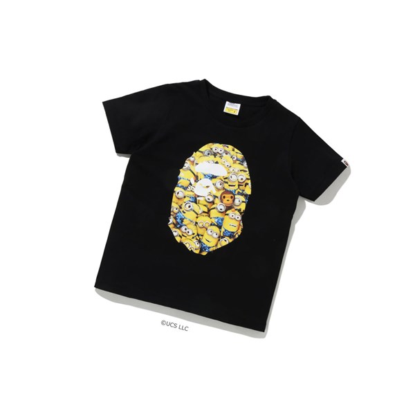 Black Women's A BATHING APE X Minions Tee09 Short Sleeve T Shirts | EFT834976