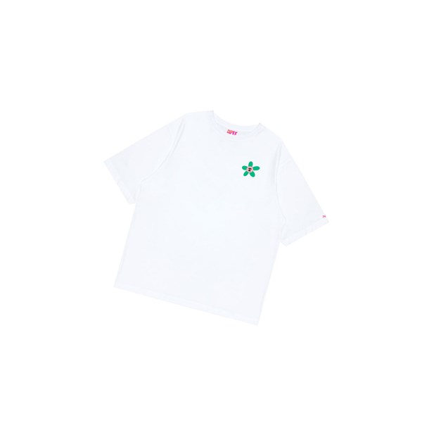 Bleached White Women's A BATHING APE Classic Tee Short Sleeve T Shirts | COW738295