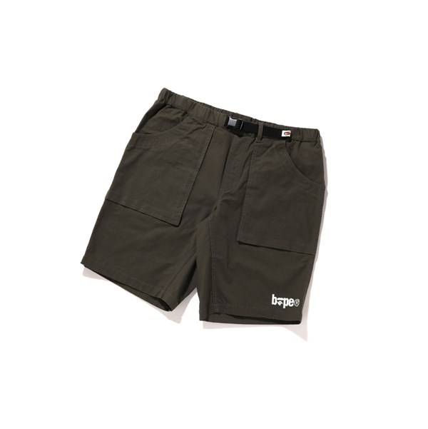 Dark Khaki Men's A BATHING APE Climbing Shorts | ZYB920638