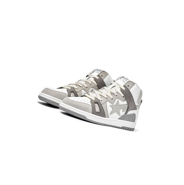 Grey Men's A BATHING APE Bape Sta 93 Hi M2 High Sneakers | TOR381475