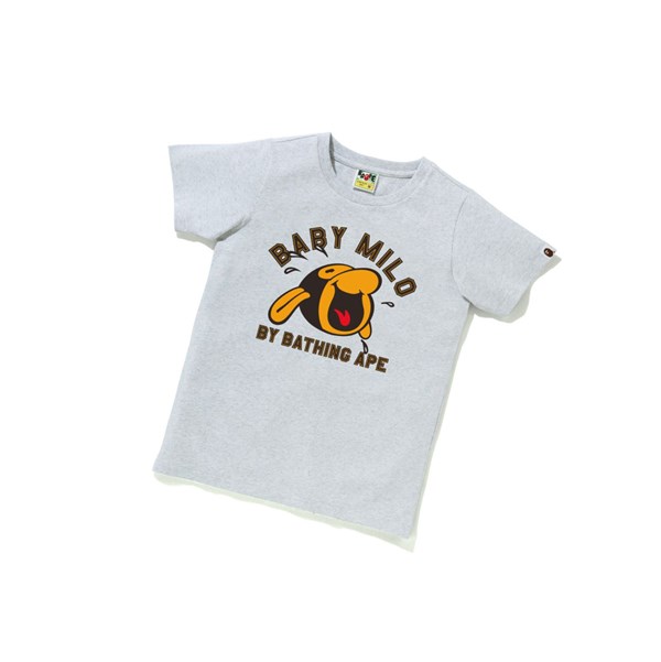 Grey Women's A BATHING APE Classic Baby Milo Tee #1 Short Sleeve T Shirts | JXR489163