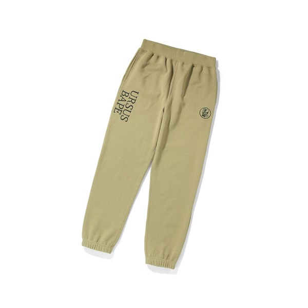 Khaki Men's A BATHING APE Ursus Sweat Pants | IUW879426