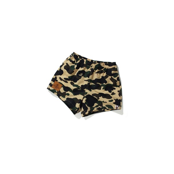 Mellow Yellow Women's A BATHING APE 1st Camo Shorts | ZFS734592