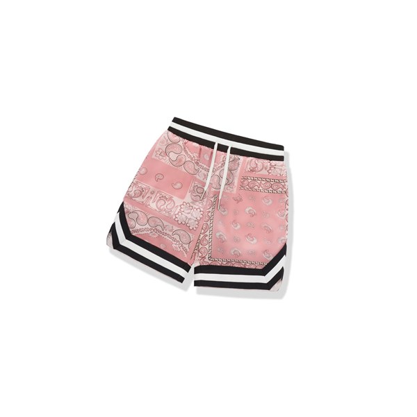 Pink Men's A BATHING APE Paisley Print Shorts | GNS165837