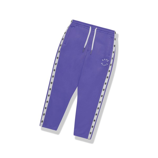 Purple Men's A BATHING APE Logo Track Long Pants | DLF843769