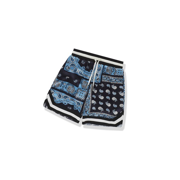 Sky Blue Men's A BATHING APE Paisley Print Shorts | UHQ862793