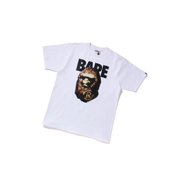 White Men's A BATHING APE Ape Head Tee Short Sleeve T Shirts | SHX481693