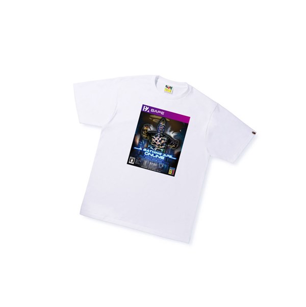 White Men's A BATHING APE Bape Game Package Tee Short Sleeve T Shirts | RAC024687