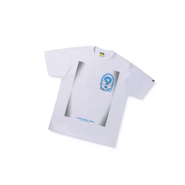 White Men's A BATHING APE Multi Logo Tee #3 Short Sleeve T Shirts | OGH524097