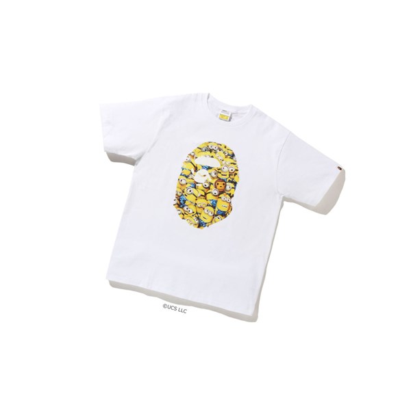 White Men's A BATHING APE X Minions Tee09 Short Sleeve T Shirts | KNX089241