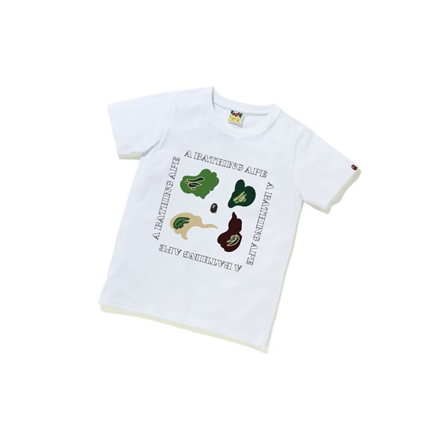 White Women's A BATHING APE Def Camo Tee Short Sleeve T Shirts | XWV278159