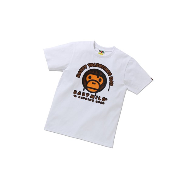 White Women's A BATHING APE Valentine Chocolate Baby Tee Short Sleeve T Shirts | RZP930586