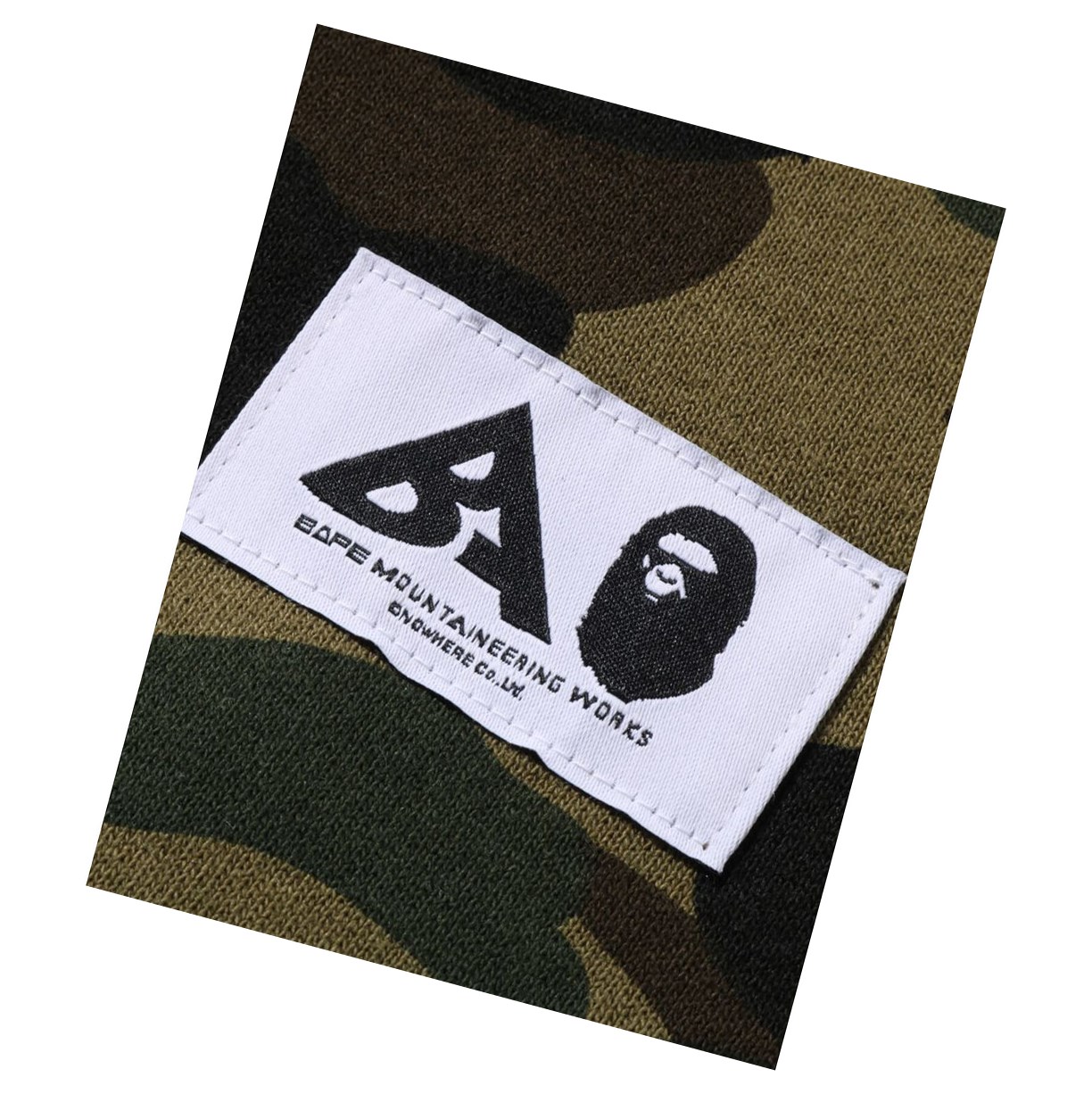 Army Green Women's A BATHING APE Multi Label 1st Camo Oversized Hoodie | GMT901876