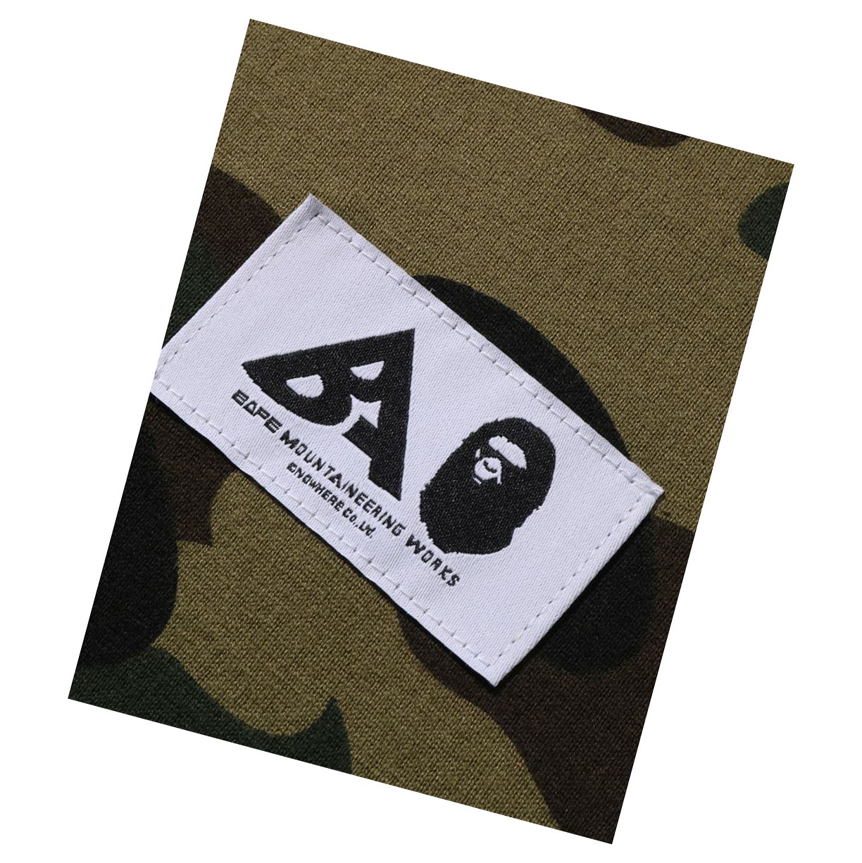 Army Green Women's A BATHING APE Multi Label 1st Camo L/S Tee Long Sleeve T Shirts | LDU982461