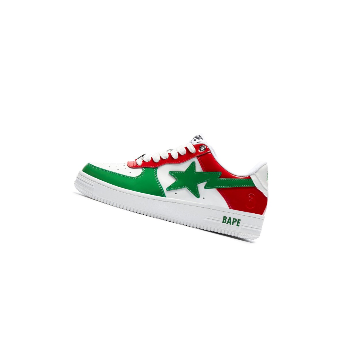 Autumn Green Men's A BATHING APE Bape Sta M1 Low Sneakers | XWB847193