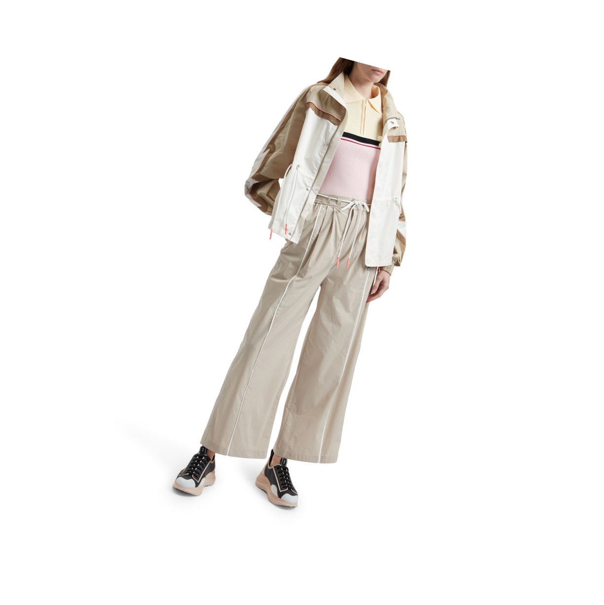 Beige Women's A BATHING APE Drawstring Jackets | CYL306754