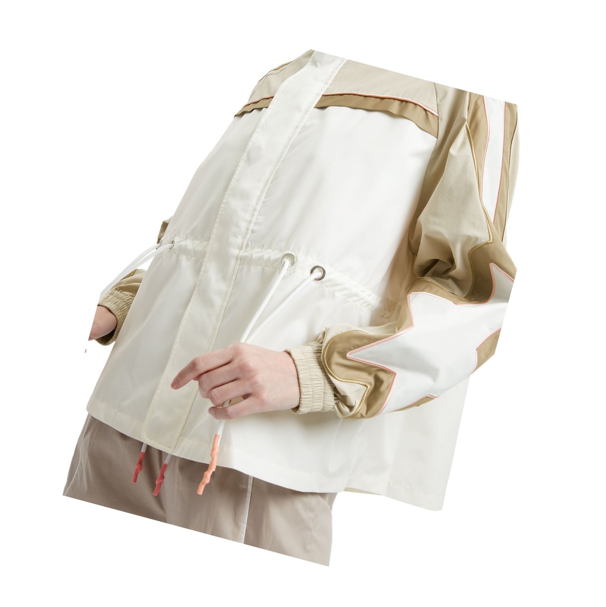 Beige Women's A BATHING APE Drawstring Jackets | CYL306754