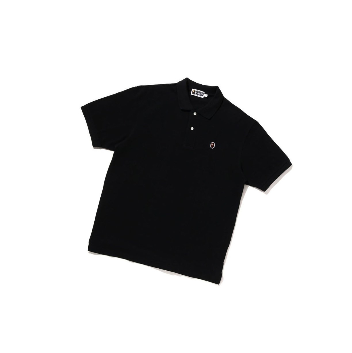 Black Men\'s A BATHING APE Ape Head One Point Relaxed Fit Short Sleeve Polo | XAE372410