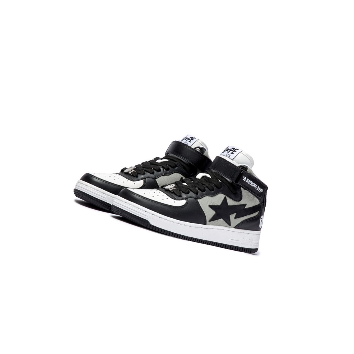 Black Men\'s A BATHING APE Bape Sta Mi #2 M2 High Sneakers | LVY715804