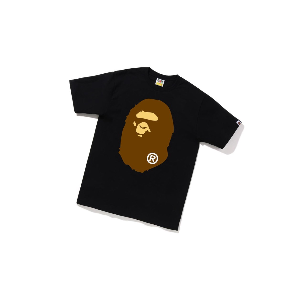 Black Men\'s A BATHING APE Big Ape Head Tee Short Sleeve T Shirts | ZFP875694