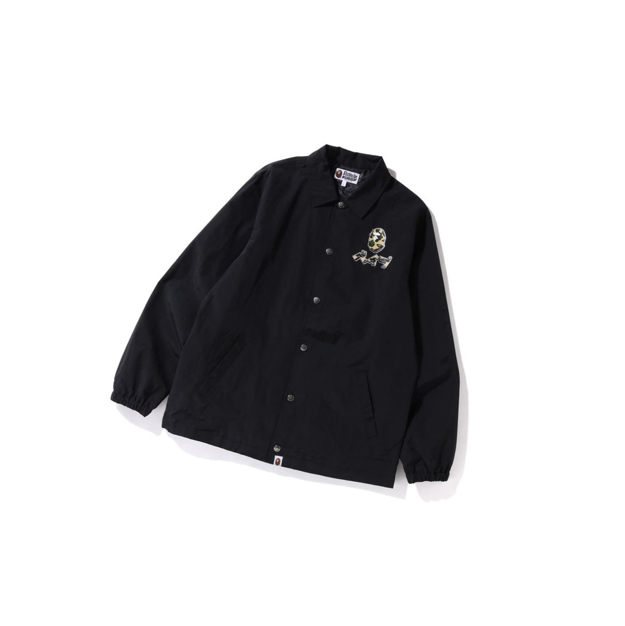 Black Men\'s A BATHING APE Harajuku Coach Jackets | XAK718504