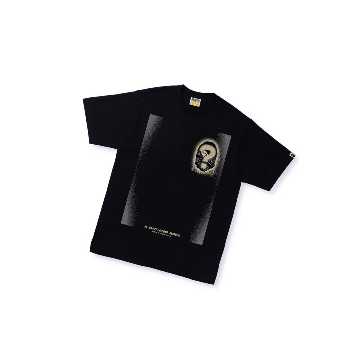 Black Men\'s A BATHING APE Multi Logo Tee #3 Short Sleeve T Shirts | SFT092861