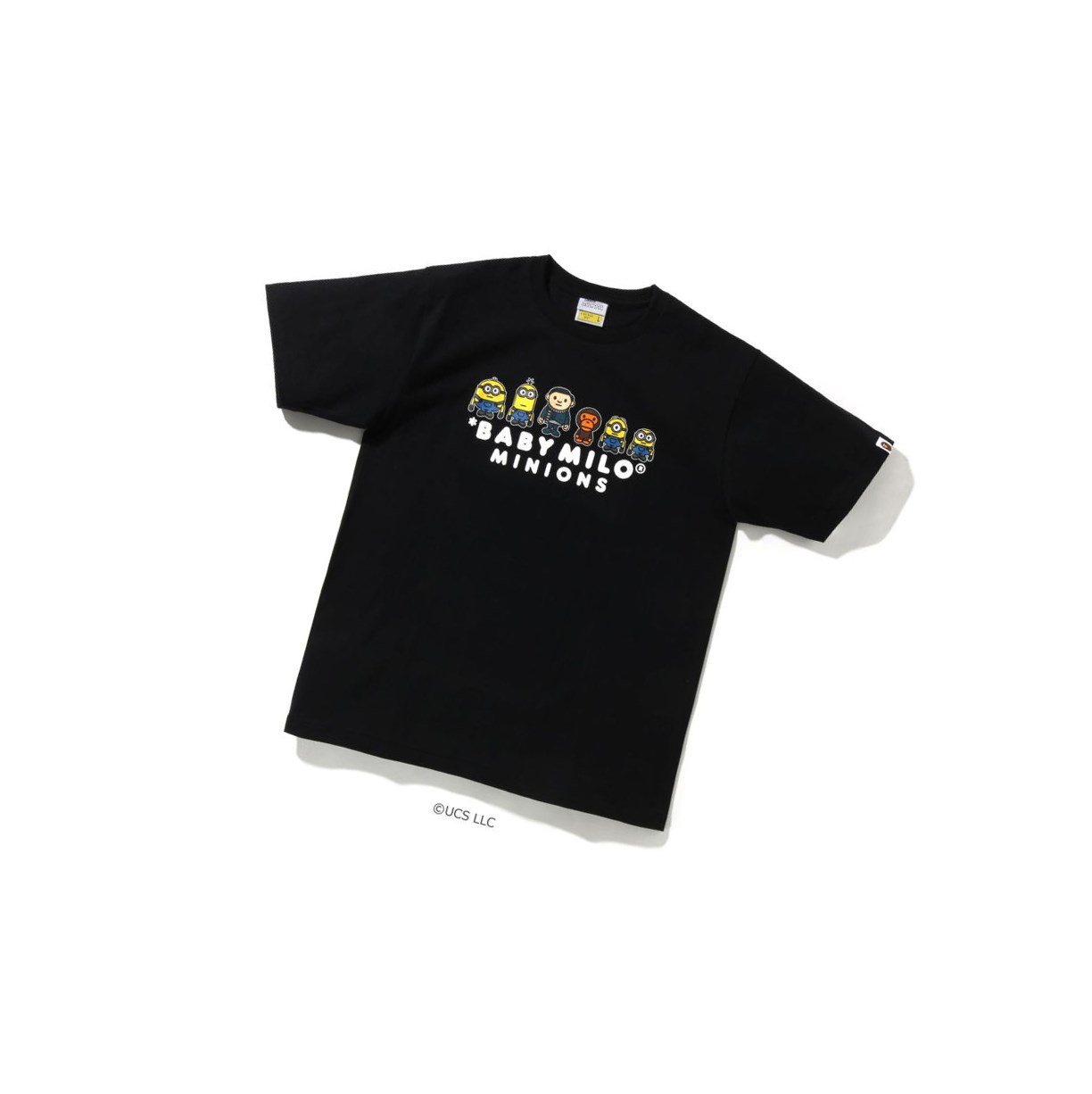 Black Men\'s A BATHING APE X Minions Tee05 Short Sleeve T Shirts | XAZ870961