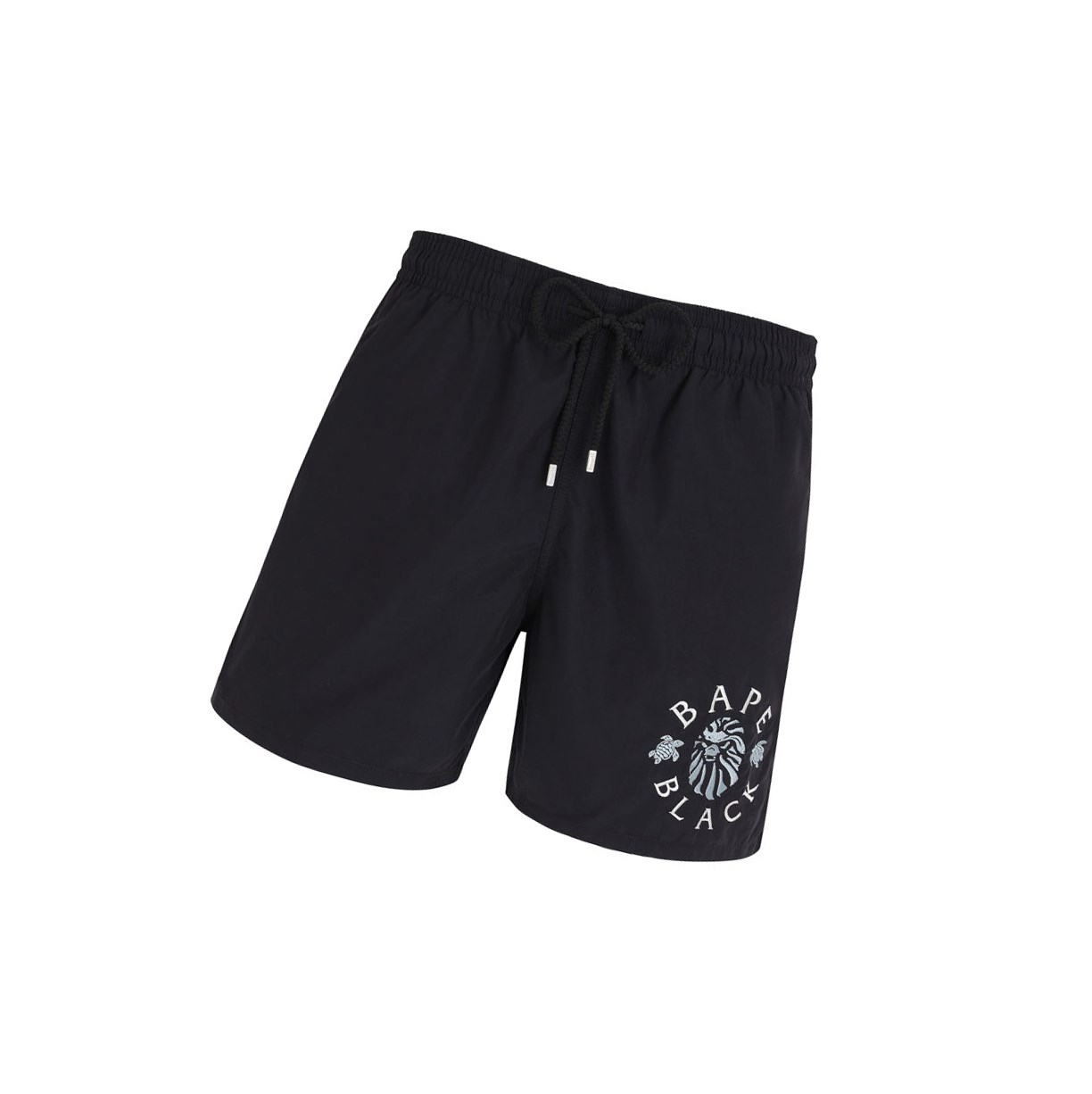 Black Men\'s A BATHING APE X Vilebrequin Motu Shorts | WBE834619