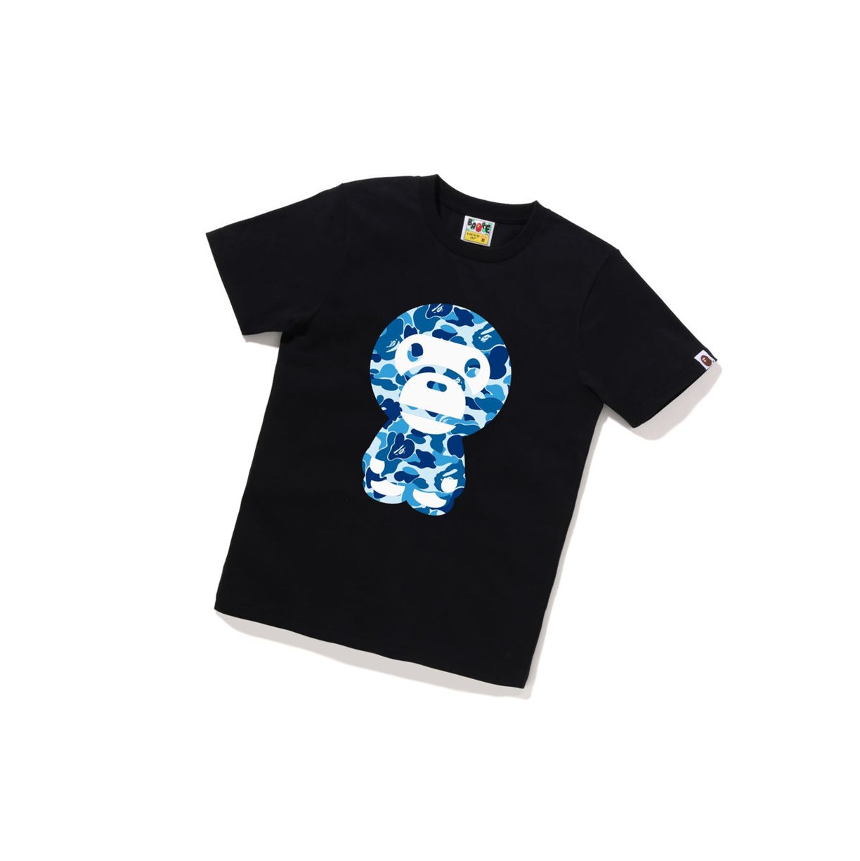 Black Women\'s A BATHING APE Abc Camo Big Baby Milo Tee Short Sleeve T Shirts | ZPR351267