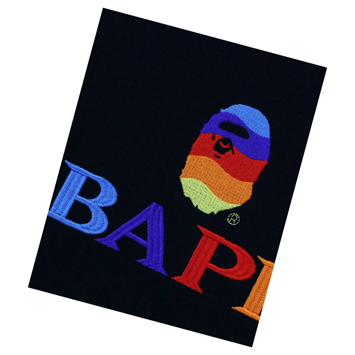 Black Women's A BATHING APE Bape Logo Embroidery Tee Short Sleeve T Shirts | FNK021573