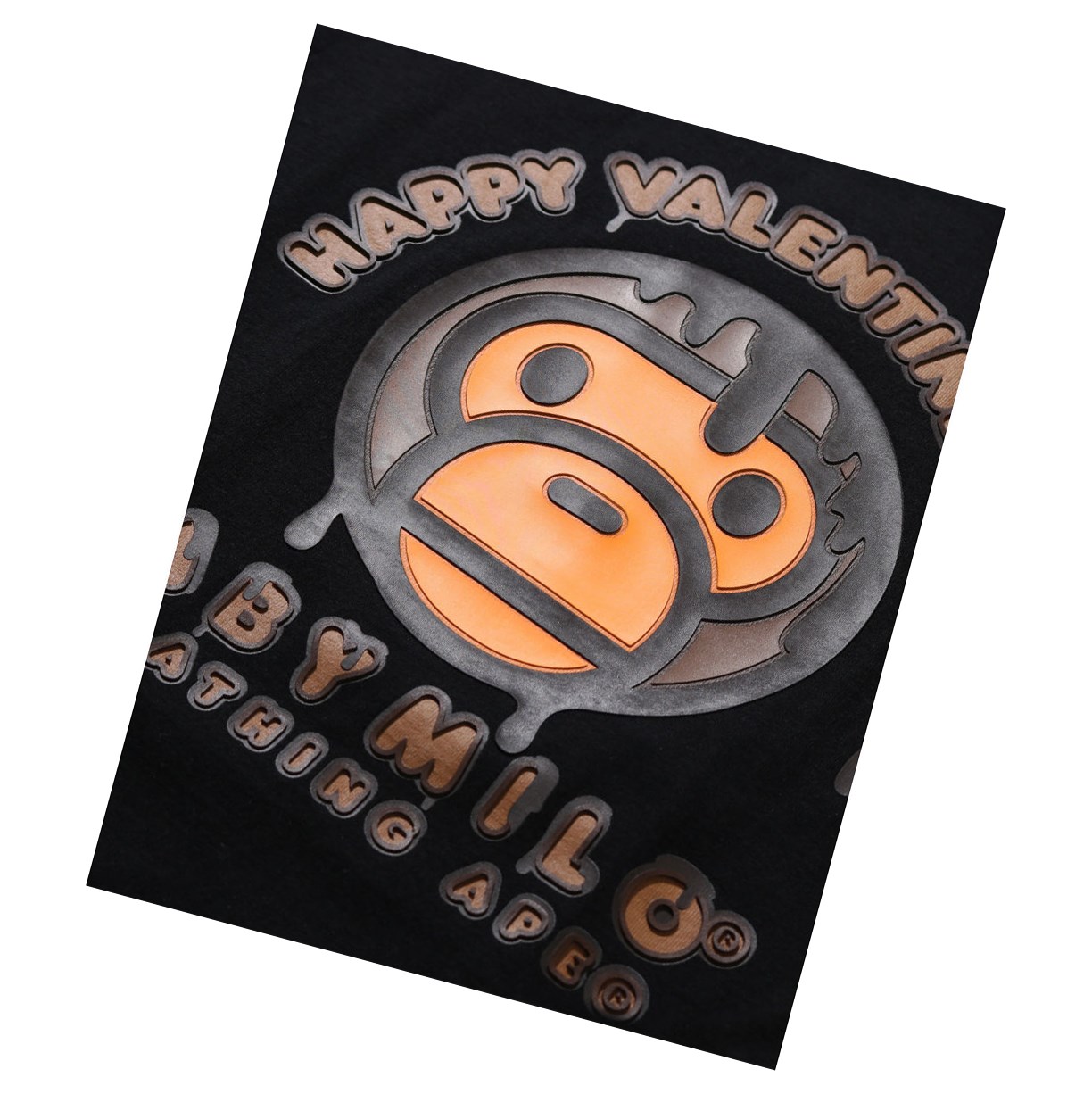 Black Women's A BATHING APE Valentine Chocolate Baby Tee Short Sleeve T Shirts | GZX036724