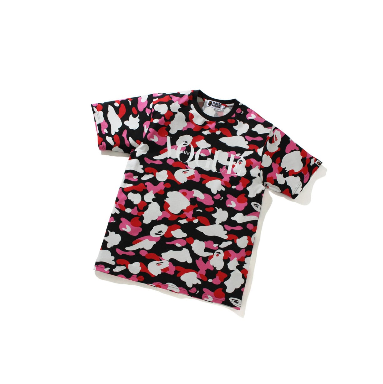 Black Women\'s A BATHING APE X Vogue Tee 1 Short Sleeve T Shirts | IXB137428