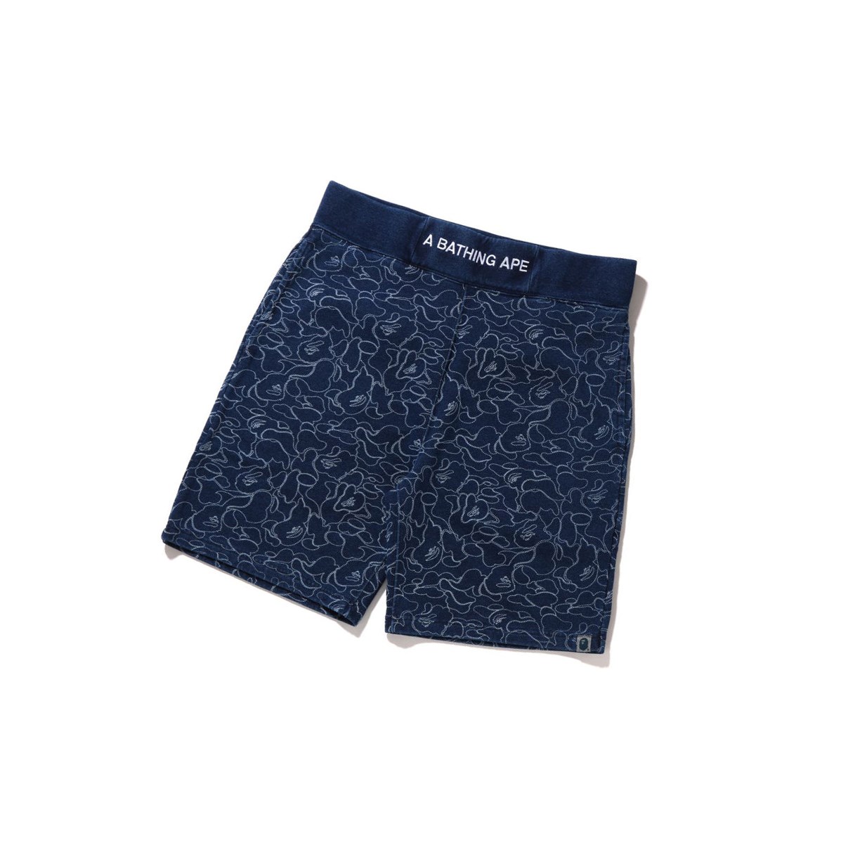 Blue Men\'s A BATHING APE Line Abc Camo Sweat Shorts | RHC950168