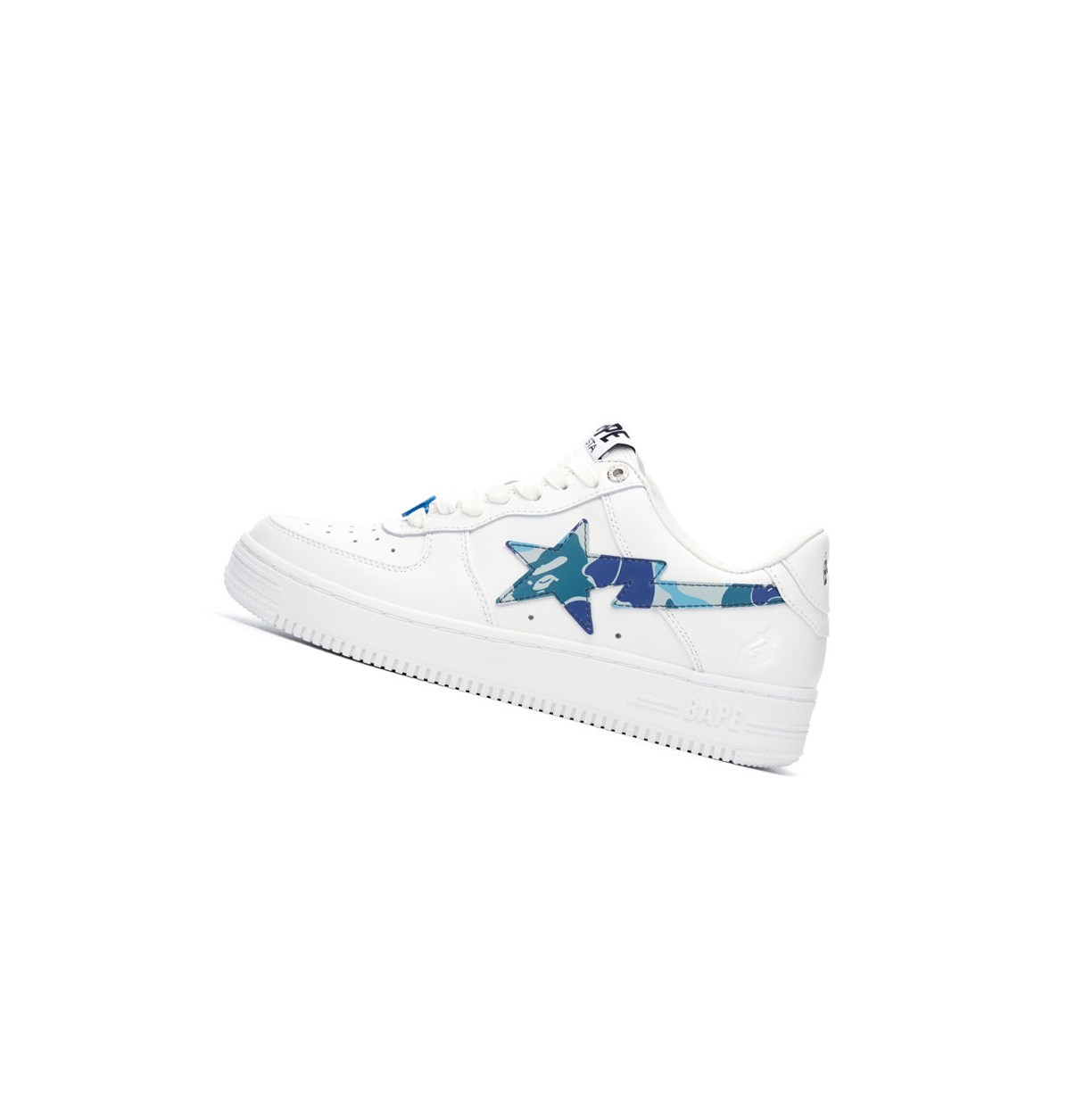 Blue Women's A BATHING APE Bape Sta™ White / Abc Camo Low Sneakers | HPR985130