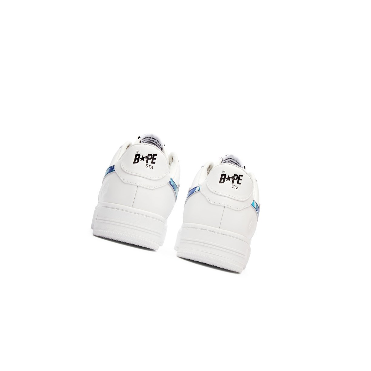 Blue Women's A BATHING APE Bape Sta™ White / Abc Camo Low Sneakers | HPR985130