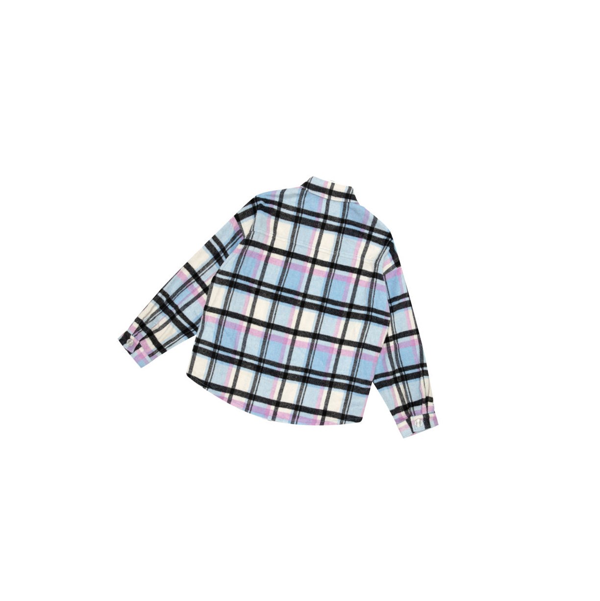 Blue Women's A BATHING APE Checked Long Sleeve Shirts | XFD390814