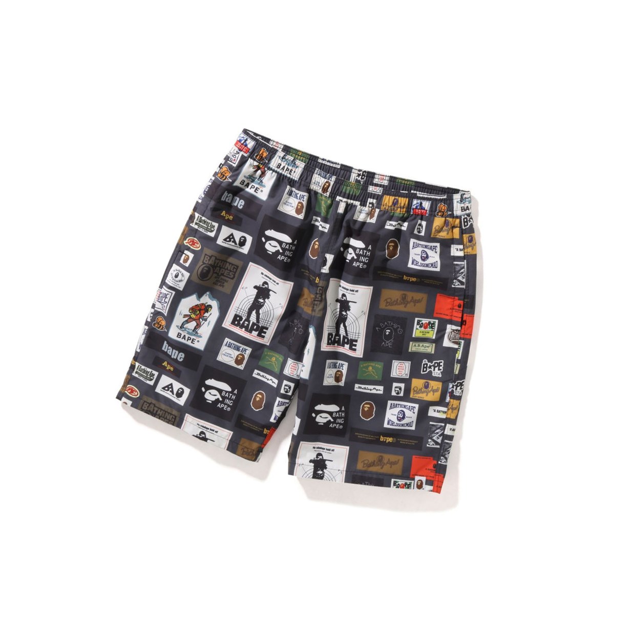 Caise Men\'s A BATHING APE Bape Multi Label Beach Shorts | ICB738052